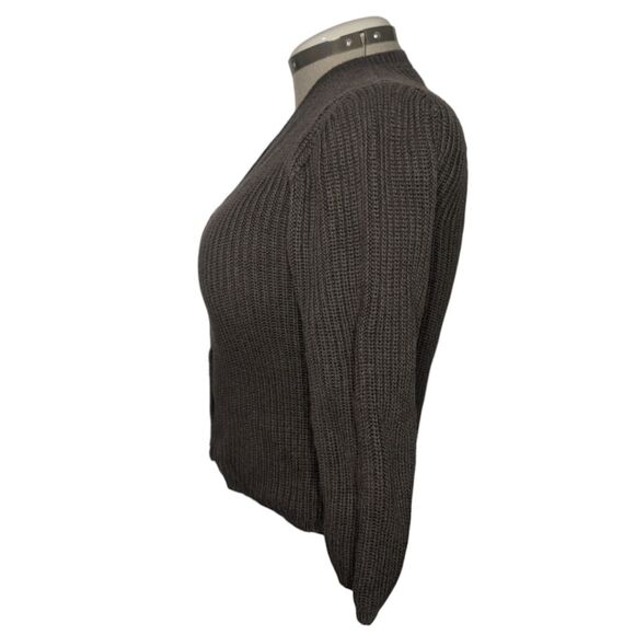 Kids Le Petite Germain Paris Navy Blue Cable Knit Sweater Cardigan, Size 10 - Picture 6 of 9